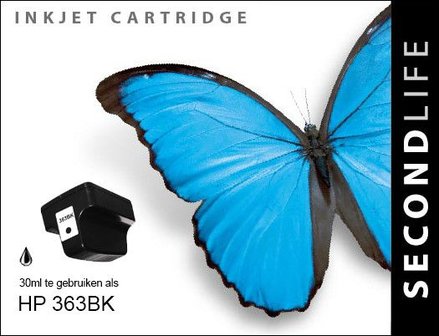 Secondlife inkt HP 363BK XL Black