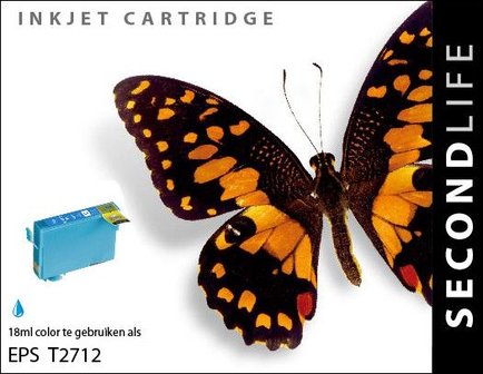 Secondlife inkt Epson T2712 XL Cyan