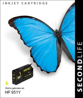 Secondlife inkt HP 951 XL Yellow