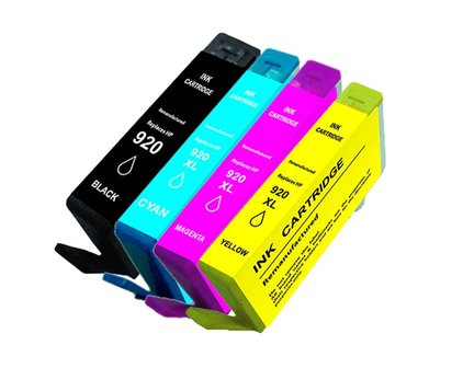 Multipack  Secondlife inkt HP 920 BK, C, M en Y