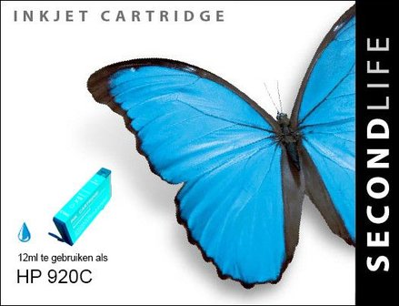 Secondlife inkt HP 920 Cyan XL