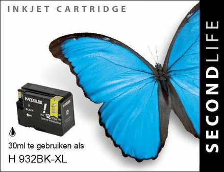 Secondlife inkt HP 932 XL Black