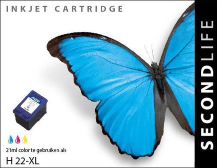 Secondlife inkt HP 22 XL Color