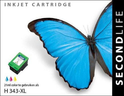 Secondlife inkt HP 343 XL Color