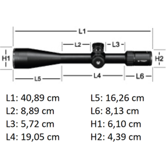 Vortex Richtkijker Golden Eagle HD 15-60x52 SFP, SCR-1 Dradenkruis (MOA)