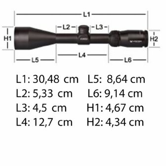 Vortex Crossfire II 3-9x40 Richtkijker, V-Plex Dradenkruis  (MOA)