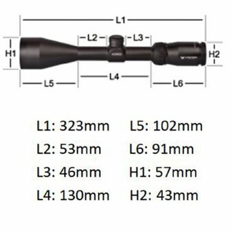 Vortex Crossfire II 3-9x50 Richtkijker, Dead-Hold DBC Dradenkruis (MOA)