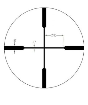 Vortex Crossfire II 4-12x44 Richtkijker, V-Plex Dradenkruis (MOA)