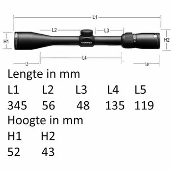 Vortex Crossfire II 4-12x40 AO Richtkijker, Dead-Hold BDC Dradenkruis (MOA)