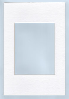 Passepartout 30x40 - 20x25 kleur wit 