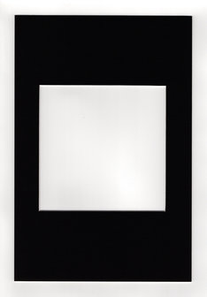 Passepartout 30x40 - 20x20 kleur zwart 