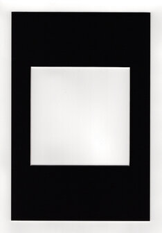 Passepartout 50x60 - 40x40 kleur zwart