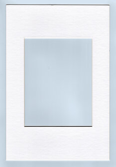 Passepartout 30x40 - 20x25 kleur wit 