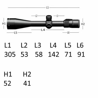 Vortex Viper 6.5-20x50 PA Richtkijker, Dead-Hold BDC Dradenkruis (MOA)