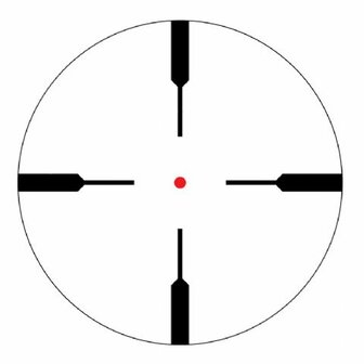 Vortex Crossfire II 1-4x24 AR Richtkijker, V-Brite Dradenkruis (MOA)