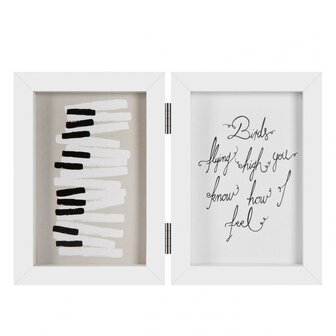 Henzo fotolijst Piano 2x 13x18 cm wit