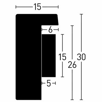 Nielsen fotolijst Accent Aura Din A4 wit