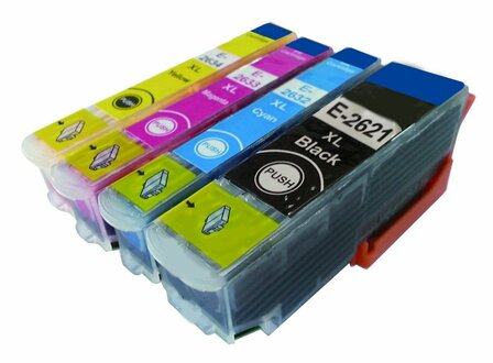 Secondlife inkt Multipack Epson T2621 - T2632 - T2633 - T2634