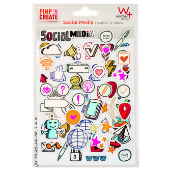 Walther Social Media Sticker Set ST7005