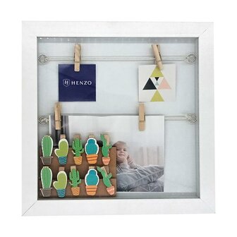 Henzo fotolijst Diorama 25x25x3 cm wit