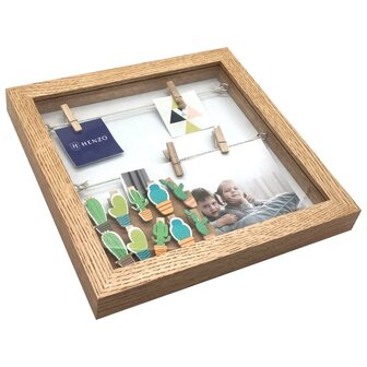 Henzo fotolijst Diorama 25x25x3 cm bruin