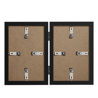 Henzo fotolijst Piano 2x 13x18 cm zwart