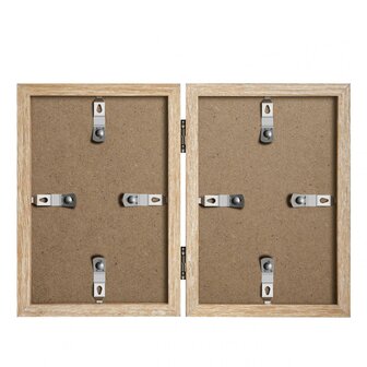 Henzo fotolijst Piano 2x 10x15 cm naturel