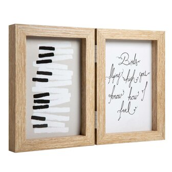 Henzo fotolijst Piano 2x 10x15 cm naturel