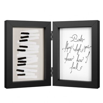 Henzo fotolijst Piano 2x 10x15 cm zwart