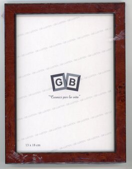 Wortelnoten houten lijst 13x18 cm