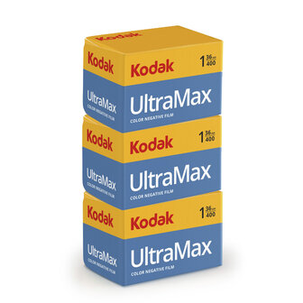 Kodak Ultramax 400-36 3 pak fotorolletjes