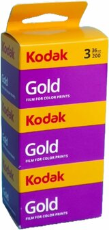 Kodak Gold 200 36 3-pak fotorolletjes