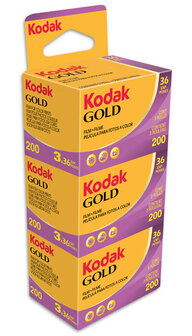 Kodak Gold 200 36 3-pak fotorolletjes