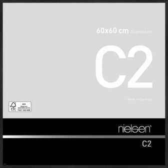 Nielsen fotolijst C2 60x60cm aluminium zwart