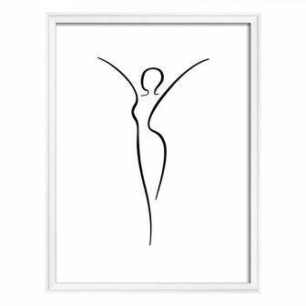 Walther Silhouette 30x40cm wit fotolijst