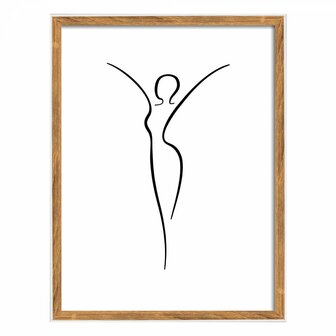 Walther Silhouette 30x40cm natuur fotolijst