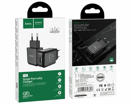 Hoco N2 Single Port Safety USB charger