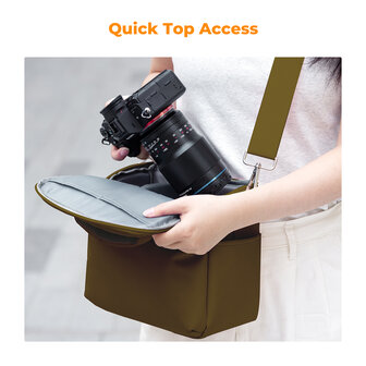 K&amp;F Concept Cameratas 5L bruin