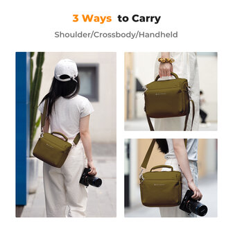 K&amp;F Concept Cameratas 5L bruin