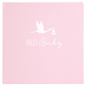 Goldbuch Hello Baby Ooievaar roze 24203