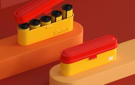 Kodak Film Case 135mm Red Yellow