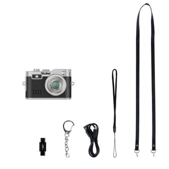 Rollei Mini Digitale camera zwart sleutelhanger