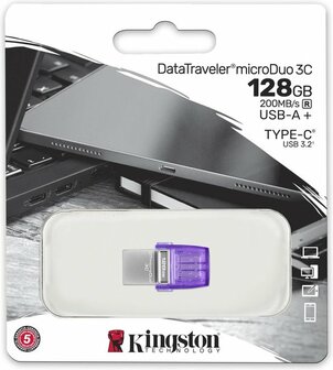 Kingston DataTraveler MicroDuo 128gb USB-A+USB-C