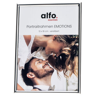 alfo. Emotions fotolijst 13x18 cm zilver glans