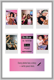 Nielsen fotolijst Accent Instant Frame zilver mat