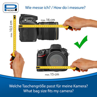 Pedea Holster-M Fashion Pro zwart fototas