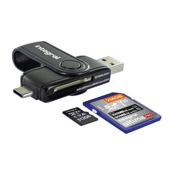 Integral Dual SD &amp; microSD Card Reader