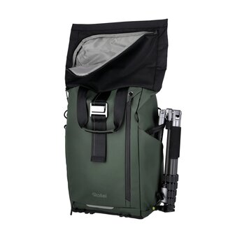 Rollei Fotoliner Ocean Rolltop Green Rugzak