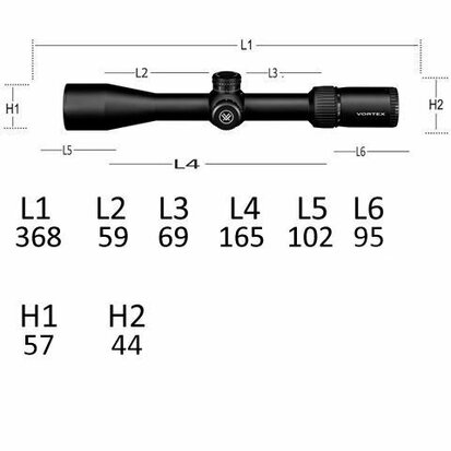 Vortex Diamondback Tactical 6-24x50 FFP Richtkijker, EBR-2C Dradenkruis (MOA)