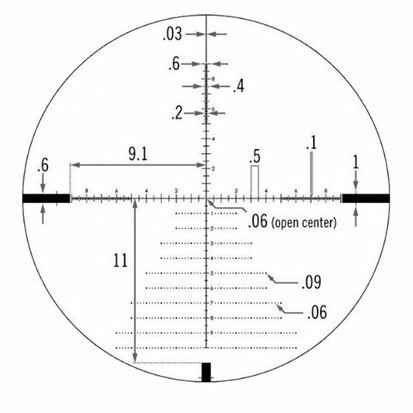 Vortex Diamondback Tactical 6-24x50 FFP Richtkijker, EBR-2C Dradenkruis (MRAD)